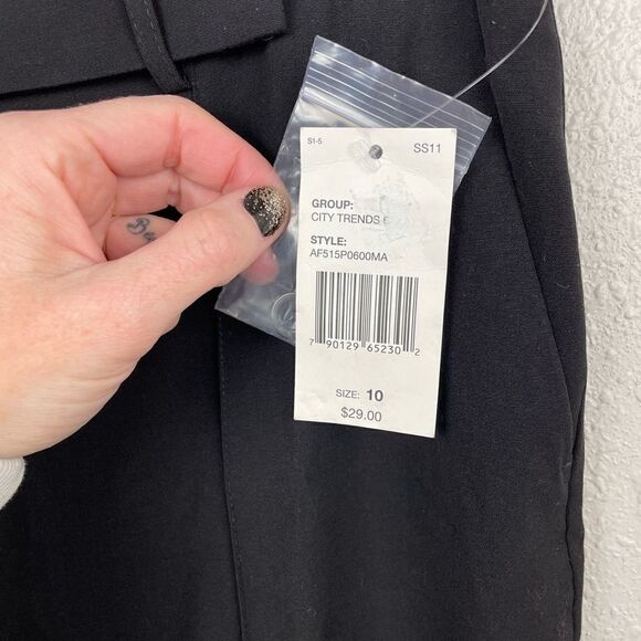 NWT Luciano Dante Womens Black Slacks Size 10 - Picture 7 of 8